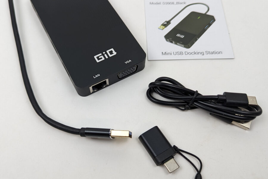 NEW Listing! FREE Shipping! GIQ USB-C Hub 11-in-1 Docking Station Portable Adapter for MacOS & Windows D3908
