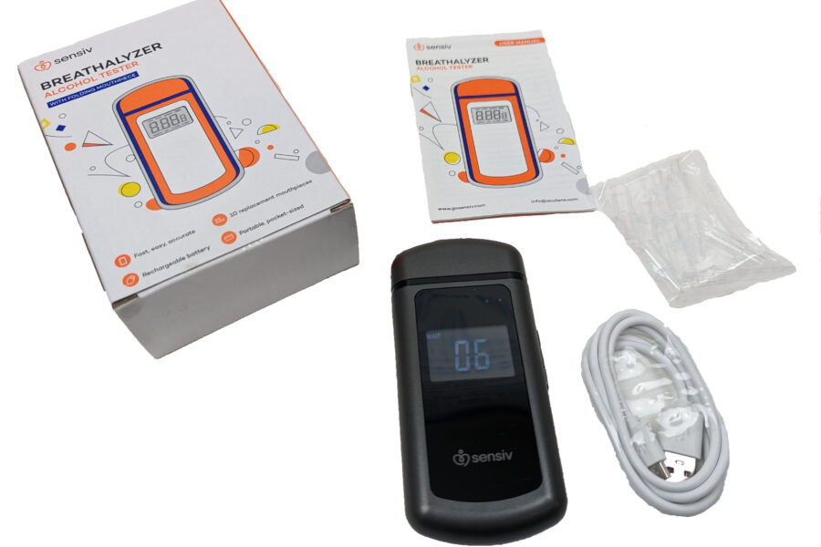 NEW Listing! FREE Shipping! Sensiv Portable Breathalyzer Professional-Grade Accuracy Alcohol Tester EK-921