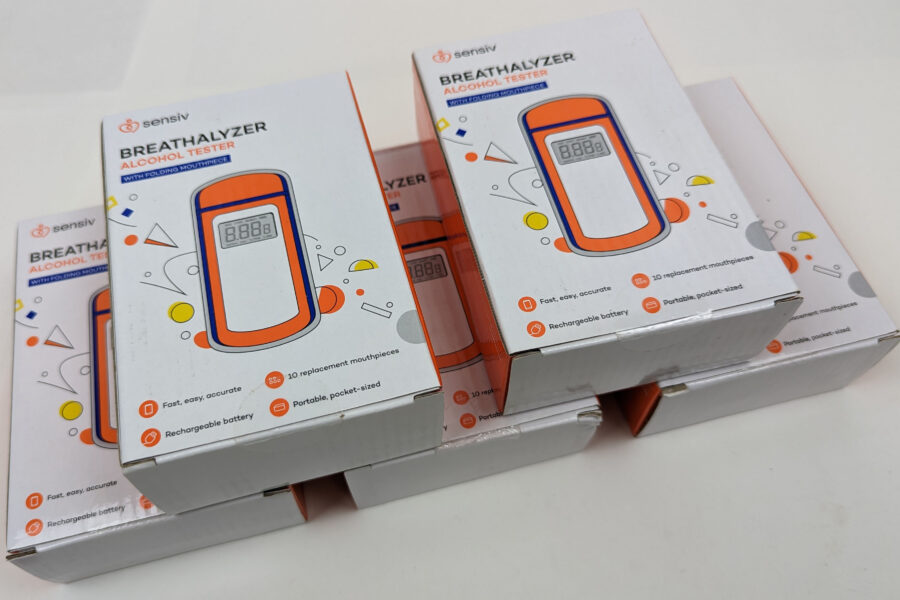 NEW Listing! FREE Shipping! 5 Sensiv Portable Breathalyzer Professional-Grade Accuracy Alcohol Tester EK-921