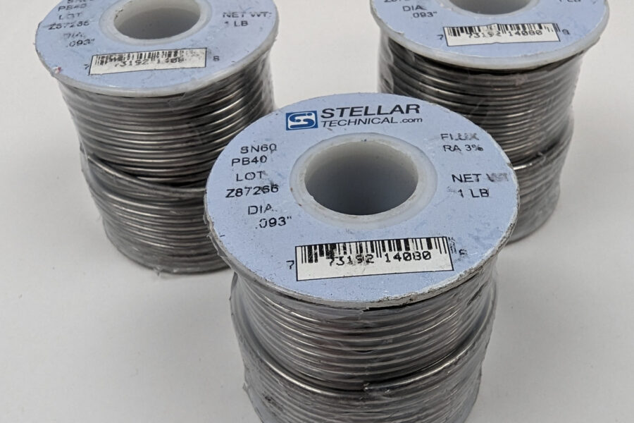 NEW Listing! FREE Shipping! 3lb Solder Wire 60/40 Stellar Technical .093″ Dia Rosin Flux RA 3% 60-093-32 NEW
