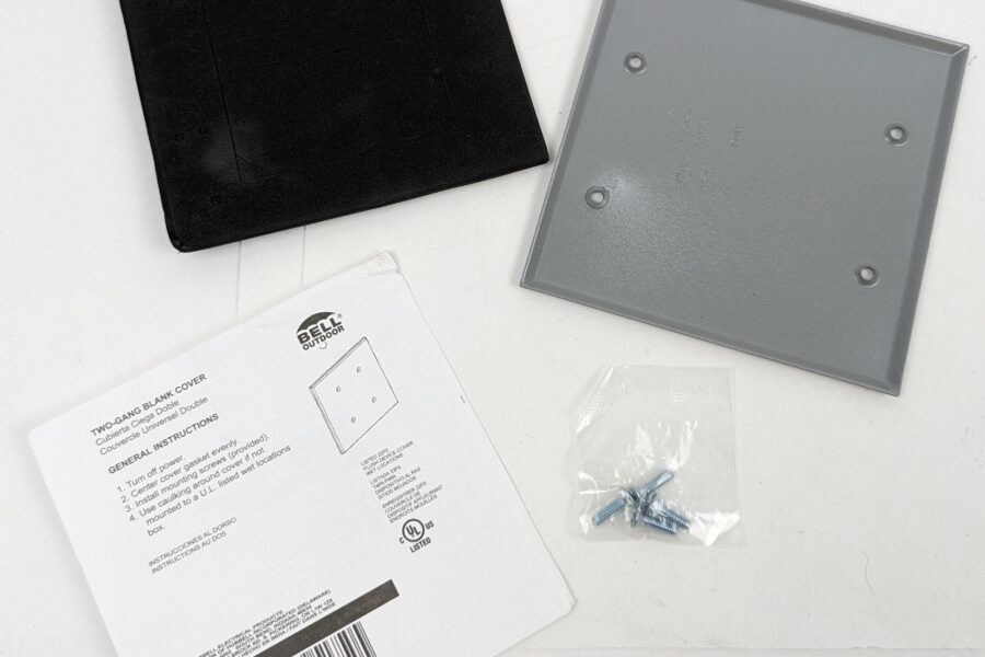 NEW Listing! FREE Shipping! Hubbell Bell Outdoor Two-Gang Blank Wet Location Outlet Box Cover 5175-0 NEW