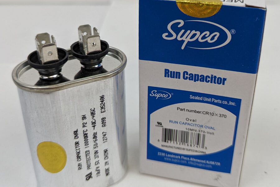 NEW Listing! FREE Shipping! SUPCO CR10X370 HVAC Oval Motor Run Capacitor 10 MFD 370 Volts 5% 50/60Hz NEW