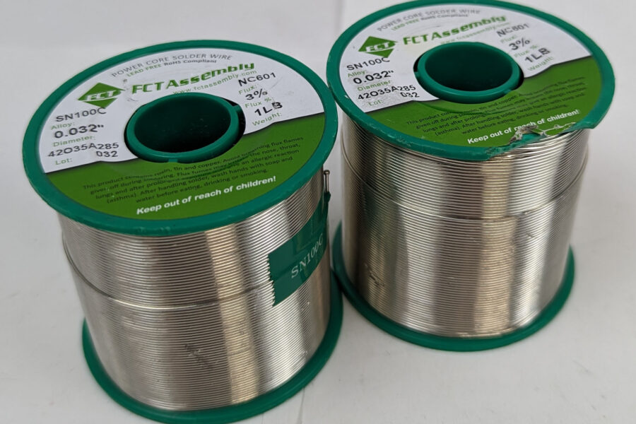NEW Listing! FREE Shipping! 2lbs SN100C .032″ FCT Assembly Wire Solder 3% No Clean Flux NC601 Pb Free NEW