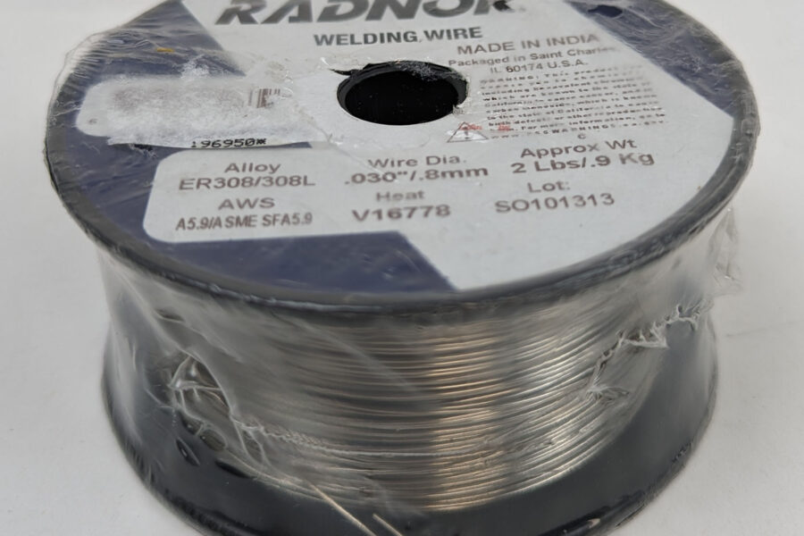 NEW Listing! FREE Shipping! Radnor MIG Welding Wire Stainless Steel ER308/308L Alloy .030″ .8mm 64001463 2lb