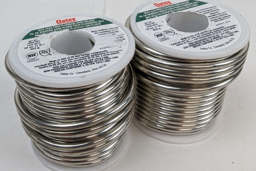 NEW Listing! FREE Shipping! 2lbs Oatey Lead Free 95/5 Solid Wire Solder .117in Dia 22018 Plumbing SOLDER NEW