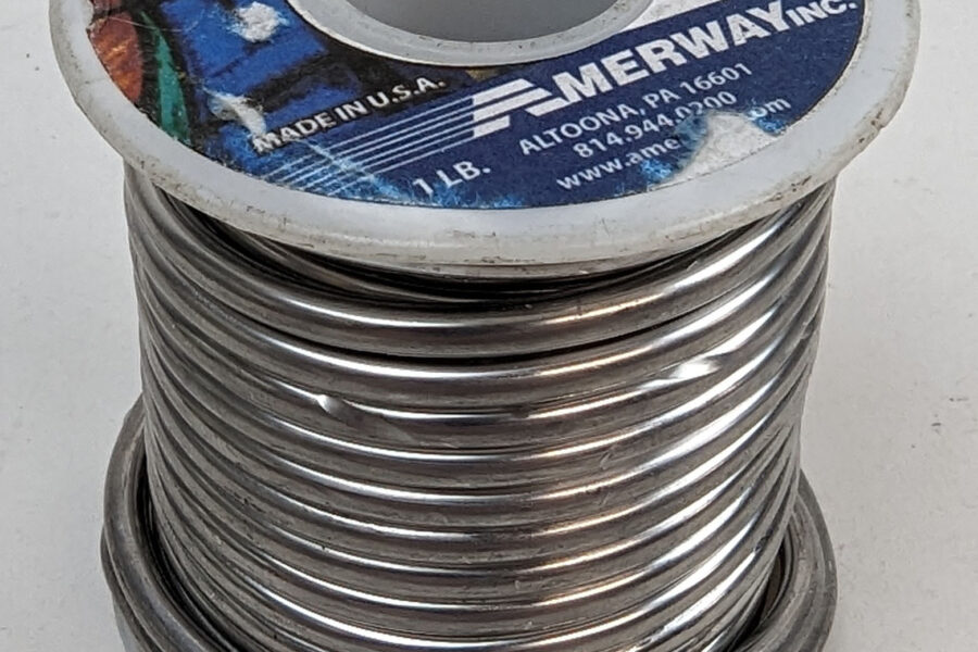 NEW Listing! FREE Shipping! 1Lb Amerway Solder 60/40 .125″ 3.2mm Dia Solid Sapphire Stained Glass SN60 PB40