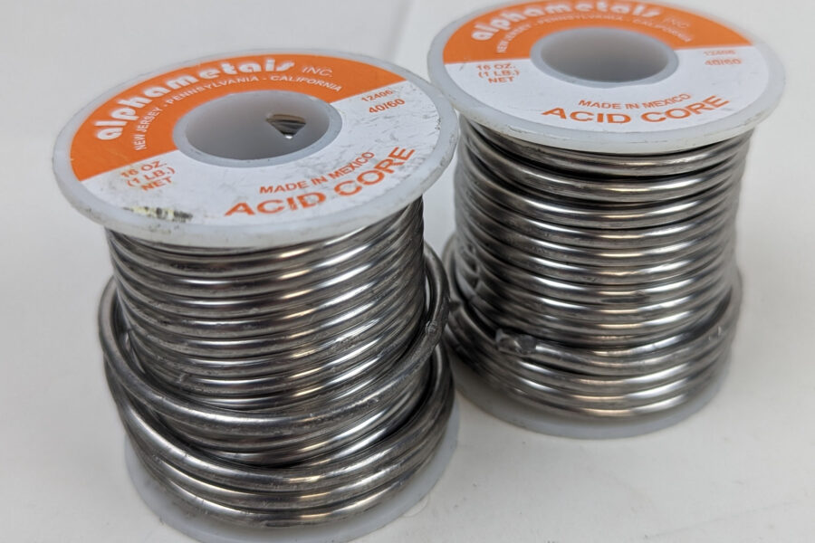 NEW Listing! FREE Shipping! 2lbs Alpha Acid Core Solder 40/60 .125inch 3.2mm Diameter 12406 AM12406 NEW