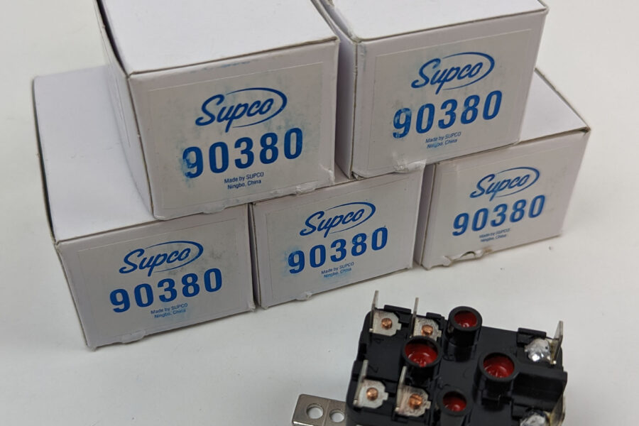 NEW Listing! FREE Shipping! 5 Supco 90380 General Purpose Fan Relay 24Vac Control Circuit 1-NO/1-NC 12A NEW
