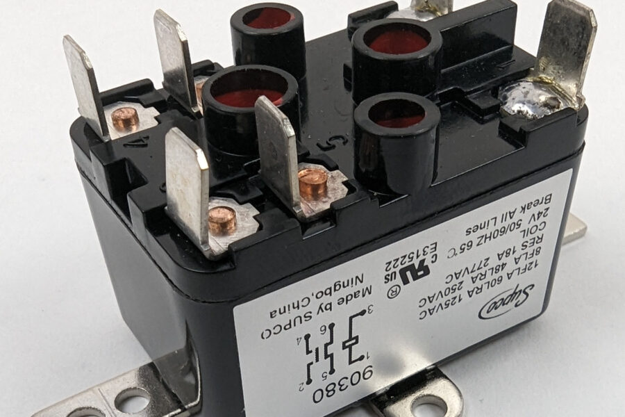 NEW Listing! FREE Shipping! Supco 90380 General Purpose Fan Relay 24Vac Control Circuit 1-NO/1-NC 12Amp NEW