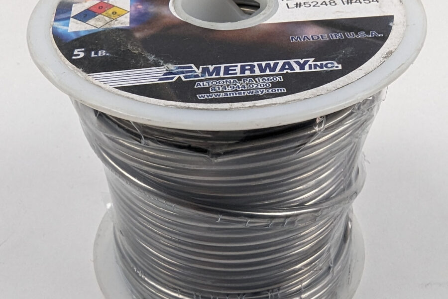 NEW Listing! FREE Shipping! 5Lb Amerway Solder 30/70 .125″ 3.2mm Diameter Solid Sapphire Solder SN30 PB70