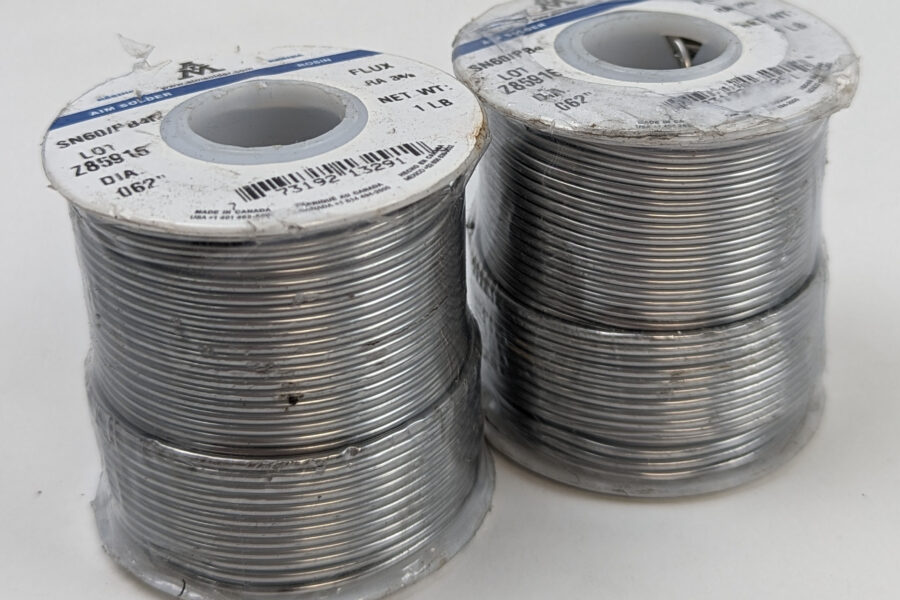NEW Listing! FREE Shipping! 2lbs AIM 13291 60/40 Solder .062″ 1.6mm Diameter Rosin Activated RA 3% Flux NEW