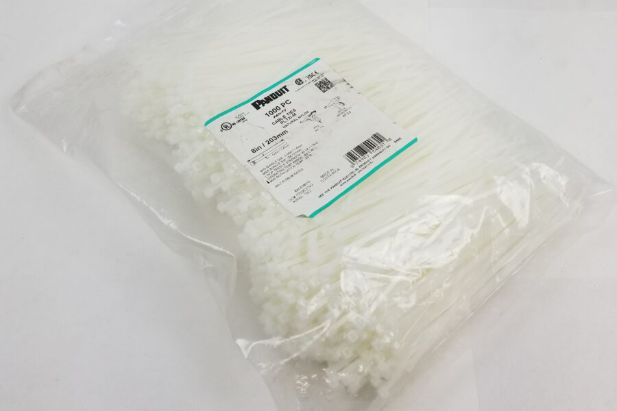 NEW Listing! FREE Shipping! Cable Ties PLT2I-M Panduit Pan-Ty 8″ 203mm 40LB Natural Nylon QTY-1000 NEW