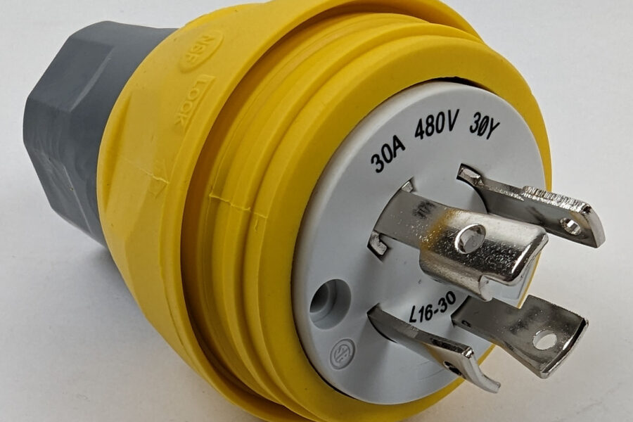 NEW Listing! FREE Shipping! Hubbell HBL28W76 Watertite Wet Location Locking Blade Plug L16-30 3Pole 4Wire NEW