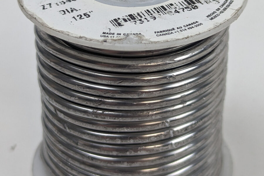 NEW Listing! FREE Shipping! 1lb AIM 40/60 Solder Solid Wire .125″ 3.18mm Diameter #4750