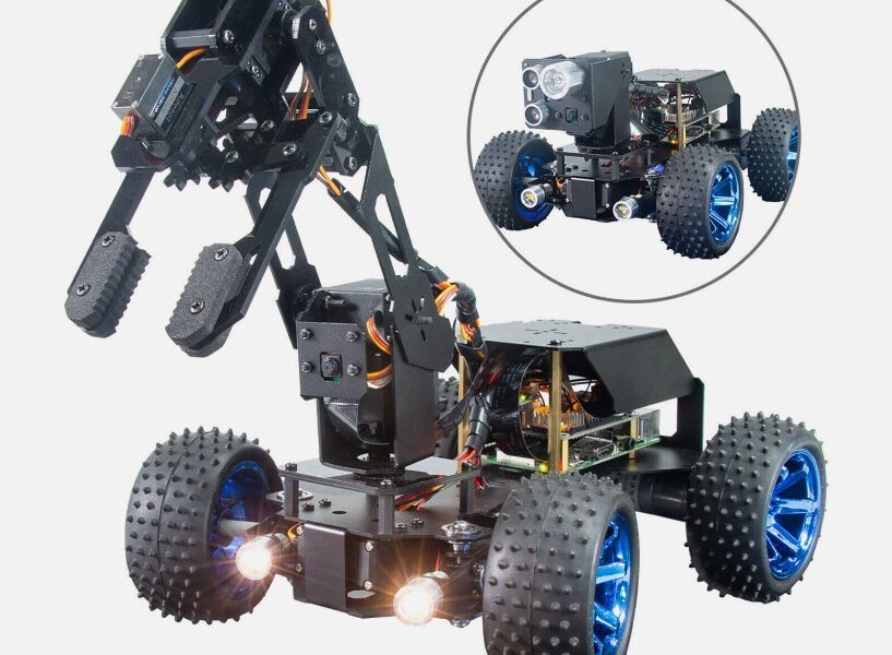 NEW Listing! FREE Shipping! PiCar Pro Smart Robot Car 2-in-1 Kit w/4-DoF Robotic Arm ADR019 for Raspberry Pi