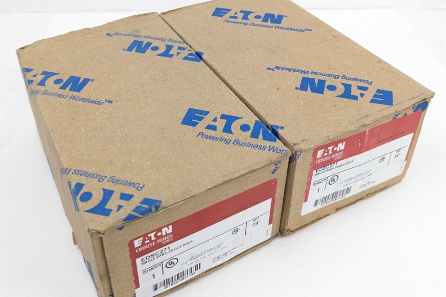 NEW Listing! FREE Shipping! 2 EATON Crouse Hinds EDSC271 Single Gang Device Body for Hazardous Locations NEW