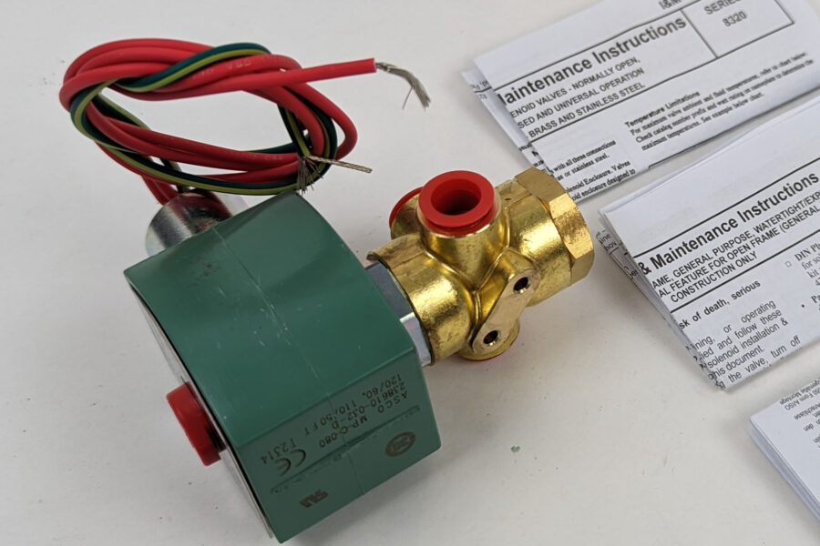 NEW Listing! FREE Shipping! ASCO 8320G194 Solenoid Valve Red-Hat 150PSI 1/4″ Thread General Purpose NEW