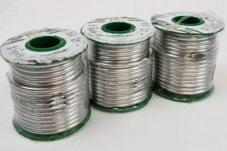 NEW Listing! FREE Shipping! 3lbs SN100C AIM Wire Solder .125″ 3.2mm Diameter Solid Lead Free AWS100-125-1LB