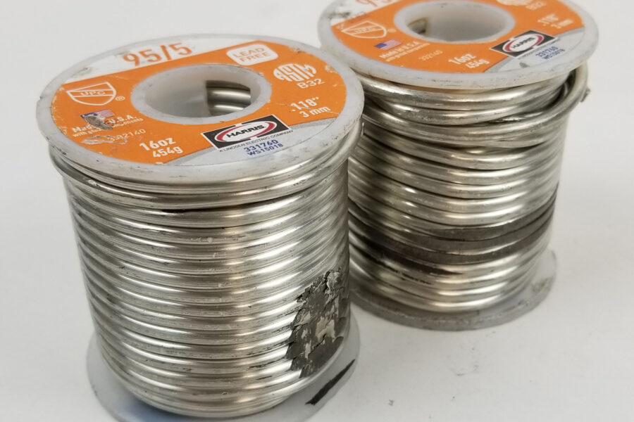 NEW Listing! FREE Shipping! 2Lbs Lead Free Solder Worthington 95/5 .118inch 3mm Diameter Solder-Safe 331760