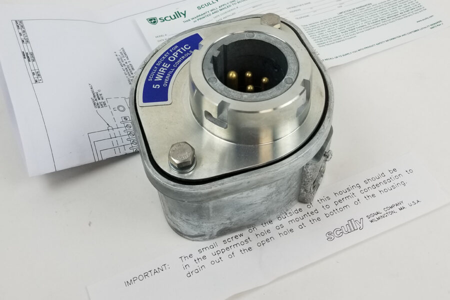 NEW Listing! FREE Shipping! Scully 08184 Pull-Away Plug Socket for Optic (SJ-6) for Truck Drive-Off Protect