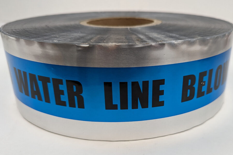 NEW Listing! FREE Shipping! Detectable Tape Caution: Buried Water Line Below 5mil SD3105B52 3″ x 1000ft NEW