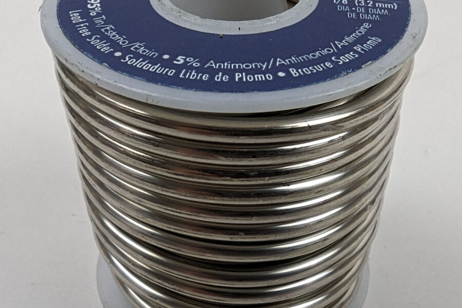 NEW Listing! FREE Shipping! 1lb Lucas Milhaupt Lead Free Solder 1/8″ 3.2mm Dia. 95% Tin, 5% Antimony 57263