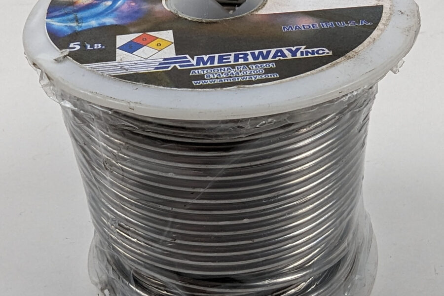 NEW Listing! FREE Shipping! 5Lb Amerway Solder 50/50 .125″ 3.2mm Diameter Solid Solder Sn50 Pb50 NEW