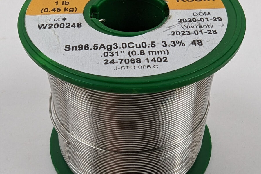 Back in Stock! FREE Shipping! Kester Lead-Free Solder .031″ SAC305 96.5%Sn 3%Ag .5%Cu 3.3% 48Flux 24-7068-1402