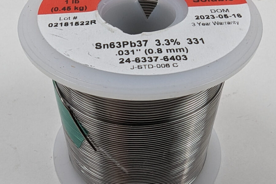 NEW Listing! FREE Shipping! 1lb Kester Solder .031″ .8mm 63%Sn37%Pb Water Soluble 331 Core Flux 24-6337-6403