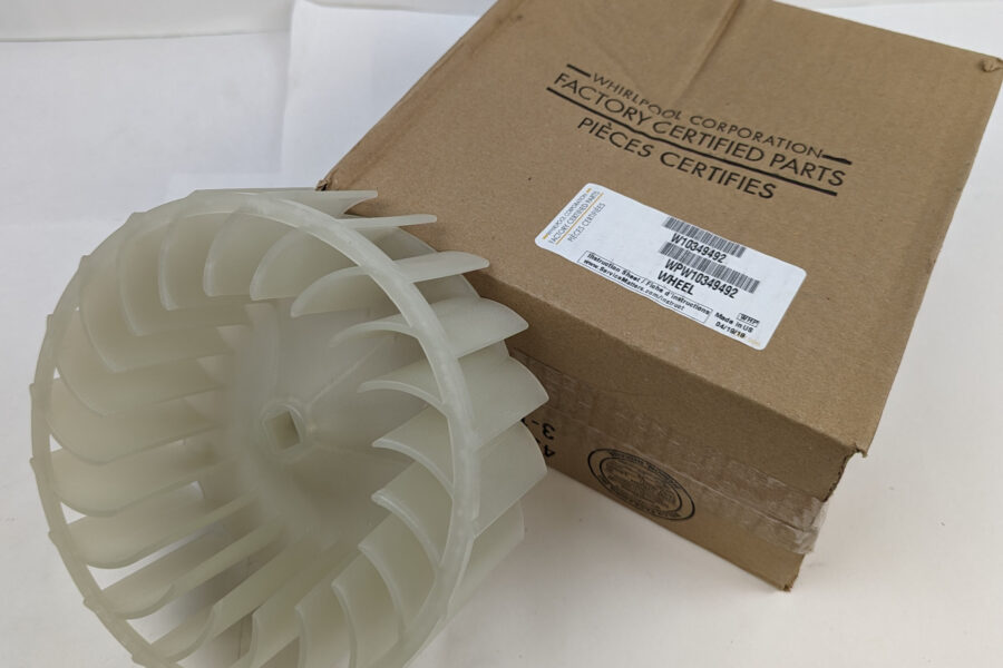 NEW Listing! FREE Shipping! Genuine OEM Whirlpool W10349492 Dryer Blower Wheel Made in USA NEW