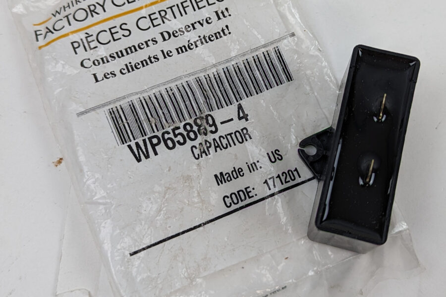 NEW Listing! FREE Shipping! Genuine OEM Whirlpool WP65889-4 Refrigerator Capacitor 15uF 220Vac 65889-4 NEW