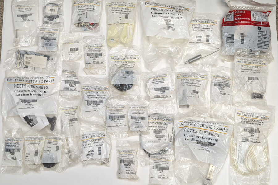 NEW Listing! FREE Shipping! Lot of Genuine Whirpool & GE Appliance Parts 31 Items See Part#s Below