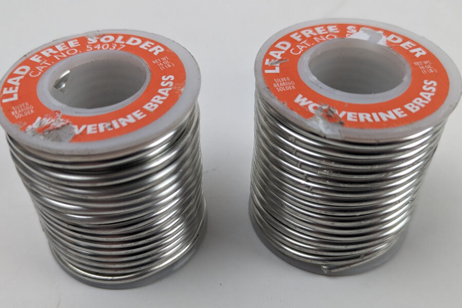 NEW Listing! FREE Shipping! 2lbs Silver Bearing Lead Free Plumbing Solder .125inch 3.2mm Dia Wolverine 54037