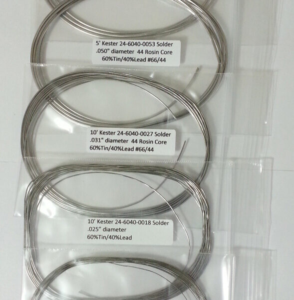 Back in Stock! FREE Shipping! Kester Solder Assortment 63/37 Rosin Core 44 Eutectic 5 Diameters .010″ to .050″