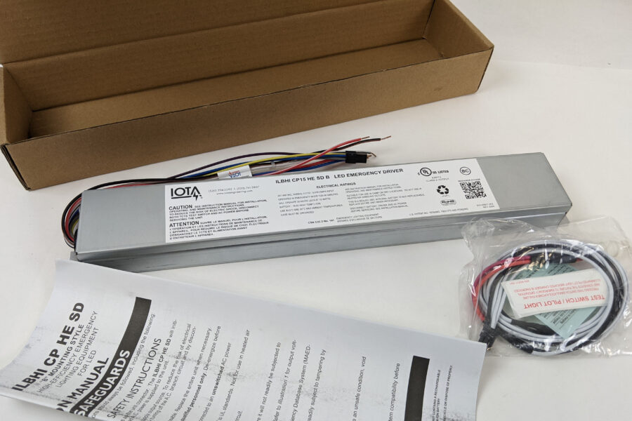 NEW Listing! FREE EXPEDITED PRIORITY MAIL Shipping! IOTA ILBHI-CP15-HE-SD-B Emergency LED Driver with High Lumen Performance 15Watt