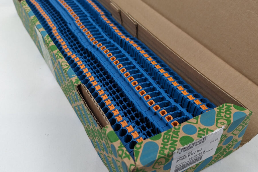 NEW Listing! FREE Shipping! 50 Phoenix Contact 3035695 Test Disconnect Terminal Block 8-20 AWG PTME 6 HV BU