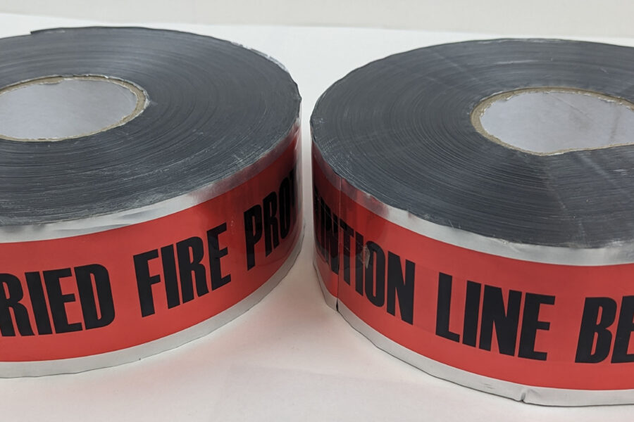 NEW Listing! FREE EXPEDITED PRIORITY MAIL Shipping! Detectable Tape CAUTION:BURIED FIRE PROTECTION LINE BELOW 5mil 3″x2000ft NEW