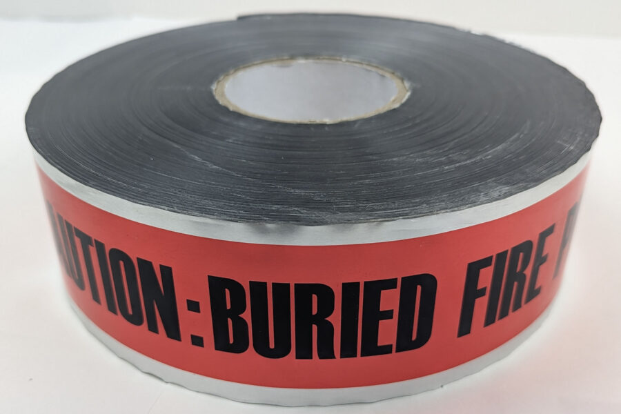 NEW Listing! FREE EXPEDITED PRIORITY MAIL Shipping! Detectable Tape CAUTION:BURIED FIRE PROTECTION LINE BELOW 5mil 3″x1000ft NEW