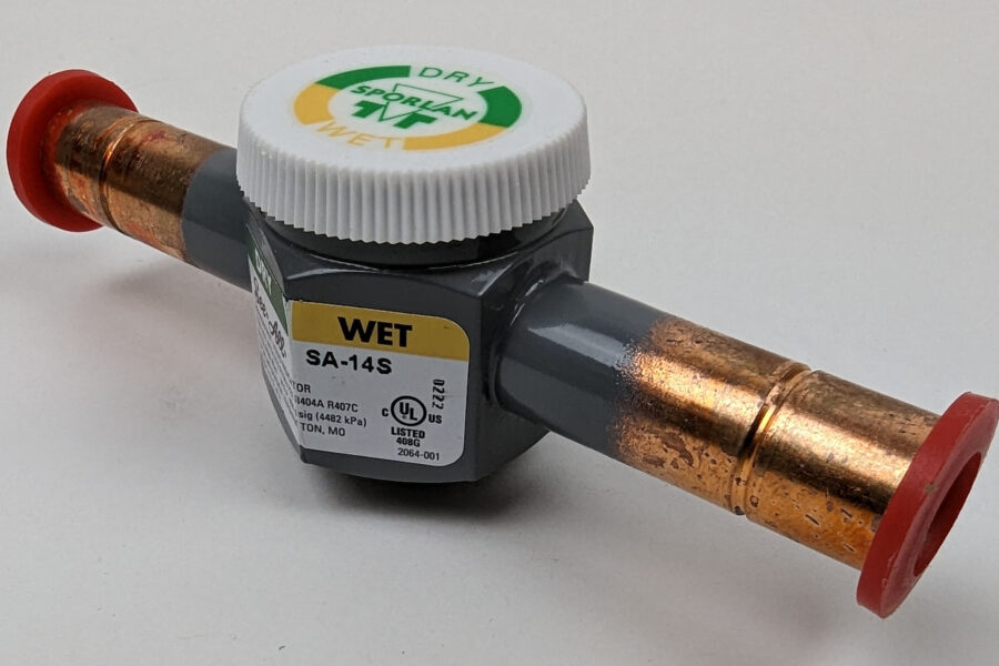 Last One! FREE Shipping! SPORLAN SA-14S Hermetic Liquid/Moisture Indicator See-All 1/2″ ODF Solder NEW