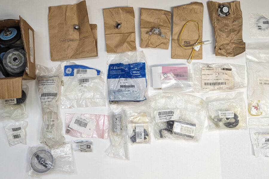 NEW Listing! FREE EXPEDITED PRIORITY MAIL Shipping! Lot of Genuine Whirpool GE Electrolux Appliance Parts 22+ Items See Part#s Below