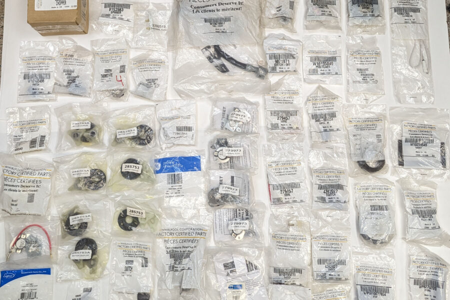 NEW Listing! FREE EXPEDITED PRIORITY MAIL Shipping! Lot of 50 Genuine Whirlpool GE Appliance Parts See Part#s Below FREE Shipping!
