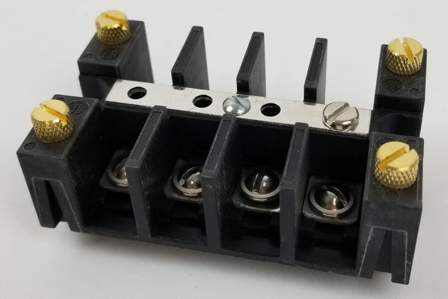 NEW Listing! FREE Shipping! GE EB27B04S Terminal Block with Barrier 4 Position 0.63″ Spacing 600V 30A NEW