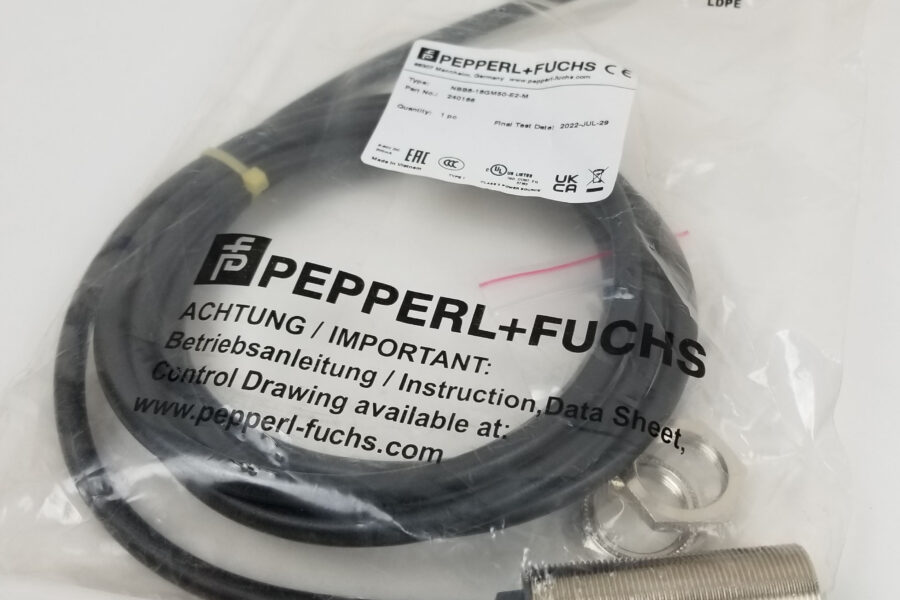 NEW Listing! FREE EXPEDITED PRIORITY MAIL Shipping!  Pepperel+Fuchs NBB8-18GM50-E2-M Inductive Proximity Sensor 8mm 5-60Vdc NEW