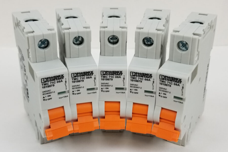 NEW Listing! FREE EXPEDITED PRIORITY MAIL Shipping! 5 Phoenix Contact 1019979 Circuit Breaker Thermomagnetic 8A 277Vac TMC71C08A NEW