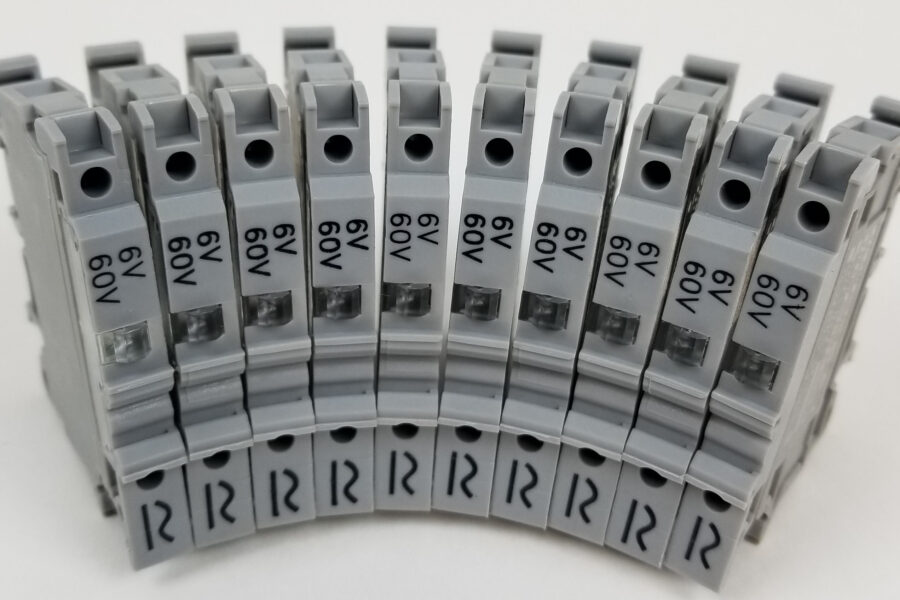 NEW Listing! FREE EXPEDITED PRIORITY MAIL Shipping! 10 Connectwell CF4U / CF4UL Fuse Block LED Indicator 600V Gray 22-10 AWG NEW