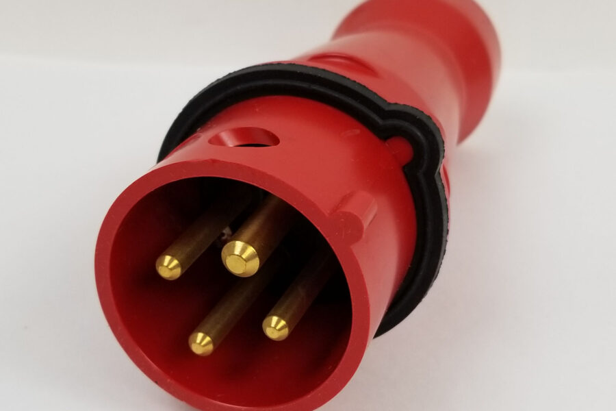 NEW Listing! FREE EXPEDITED PRIORITY MAIL Shipping! Hubbell Pin and Sleeve Plug HBL420P7W 20A 480Vac 10HP 3Pole 4Wire Grounding NEW