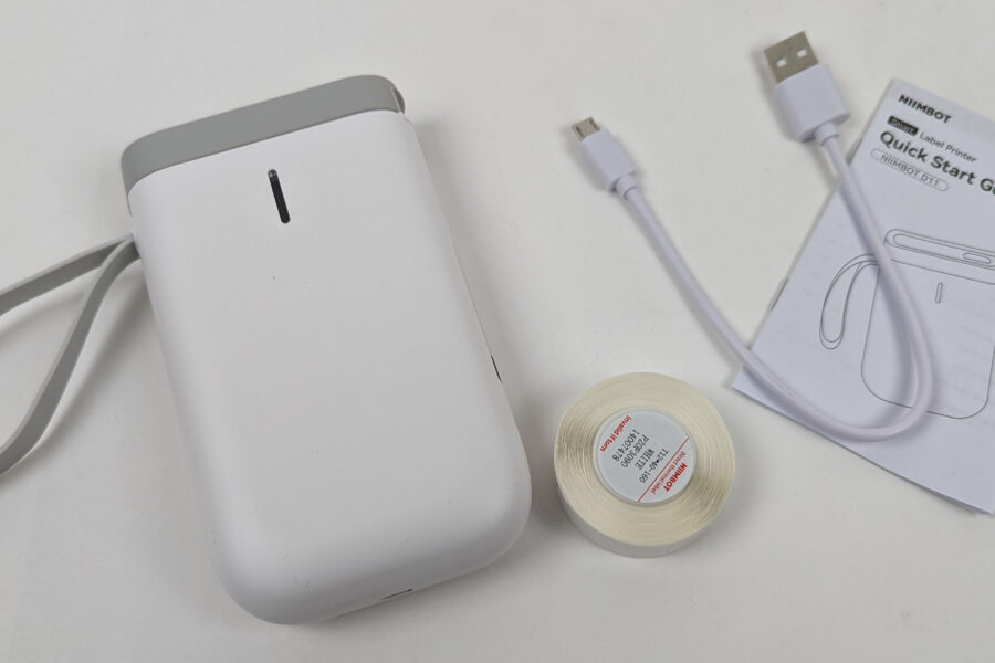 NEW Listing! FREE Shipping! White NIIMBOT D11 Label Maker Thermal Print w/Tape Wireless and Rechargeable NEW