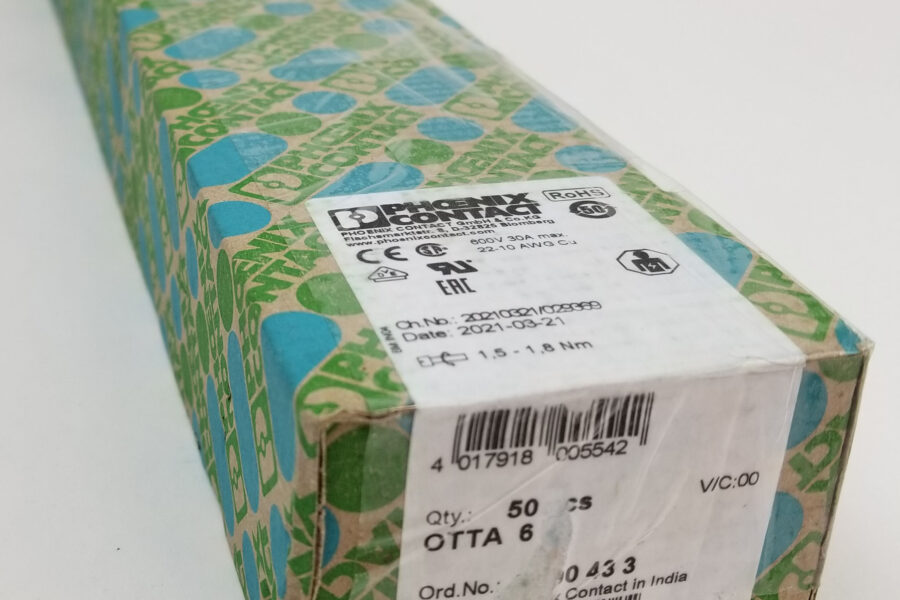 NEW Listing! FREE EXPEDITED PRIORITY MAIL Shipping! 50 Phoenix Contact Terminal Block Bolt Connection Gray 2 Position OTTA 6 0790433