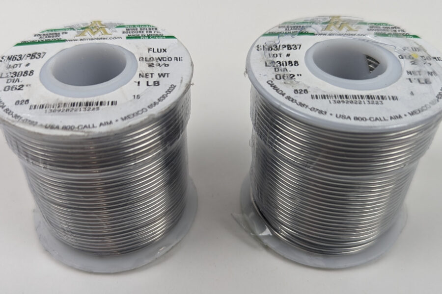 NEW Listing! FREE EXPEDITED PRIORITY MAIL Shipping! 2lbs AIM 13291 60/40 Solder .062″ 1.6mm Diameter Rosin Activated RA 3% Flux NEW