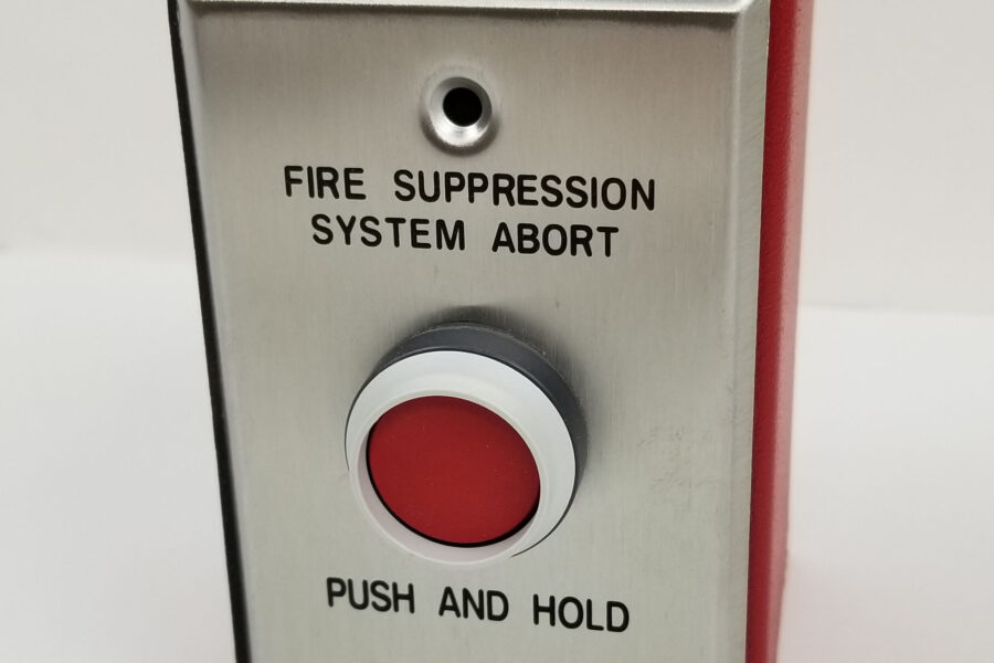 NEW Listing! FREE EXPEDITED PRIORITY MAIL Shipping! Simplex 0637801 Fire Suppression System Abort Switch 433941 w/Red Back Box NEW